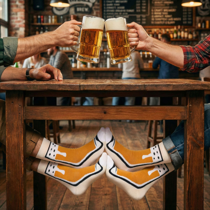 Set de șosete bărbătești cu diverse modele de bere, mărimi 38-45 - Peterson PTR-PTN SML-S3W-BE-38-44 [34]