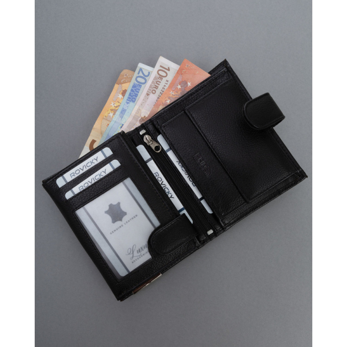 Portofel din piele naturala pentru barbati Cavaldi PTR-N4L-P-PDM-BL BLACK [6]