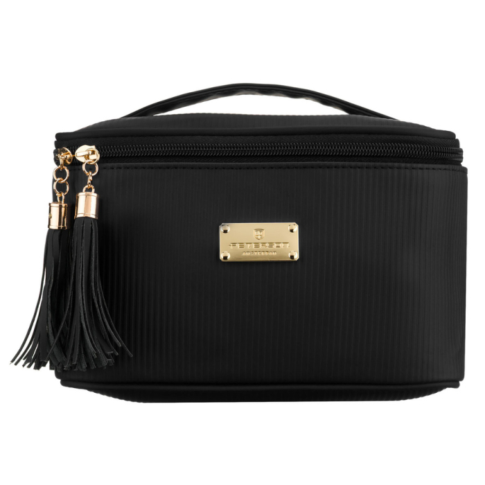 Geantă cosmetică neagră din material sintetic cu mâner practic - Peterson PTR-PTN KOS-DA-11P BLACK [2]