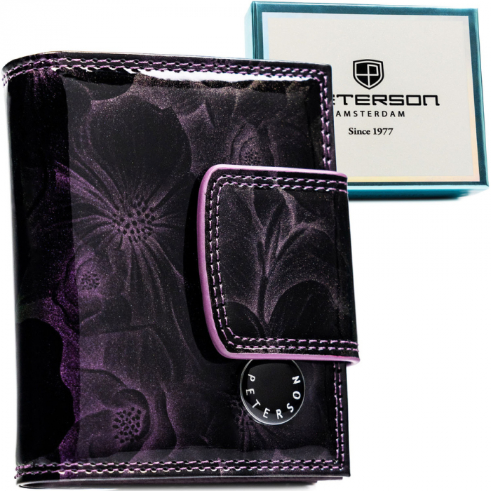 Portofel dama din piele naturala Peterson PTR-PTN PS329-FDS PURPLE [1]