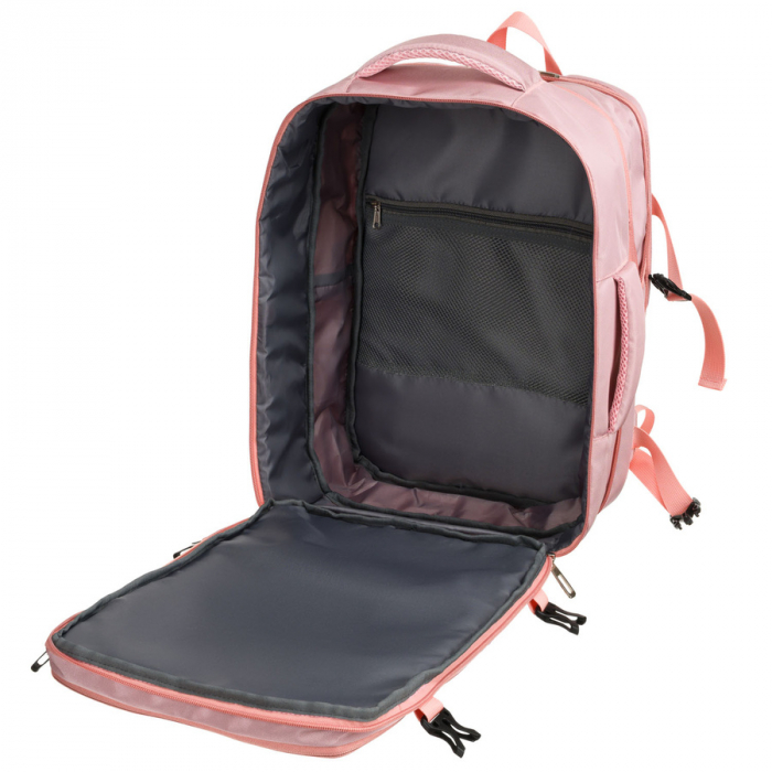 Rucsac cu spațiu pentru laptop roz, suspendat pe bretele reglabile - Peterson PTR-PTN 24403-6942 PINK [14]