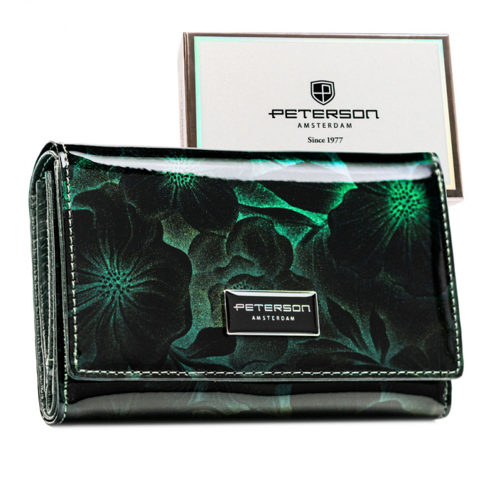 Portofel dama din piele naturala Peterson PTR-PTN PS112-FDS GREEN [1]