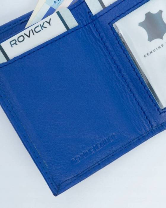Portofel dama din piele naturala Rovicky PTR-R-18-LFN-3135 R.BL [8]