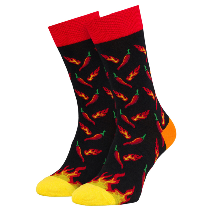 Set de șosete bărbătești în mărimile 38-44 cu model cu chili - Peterson PTR-PTN SML-S3W-CH-38-44 [6]