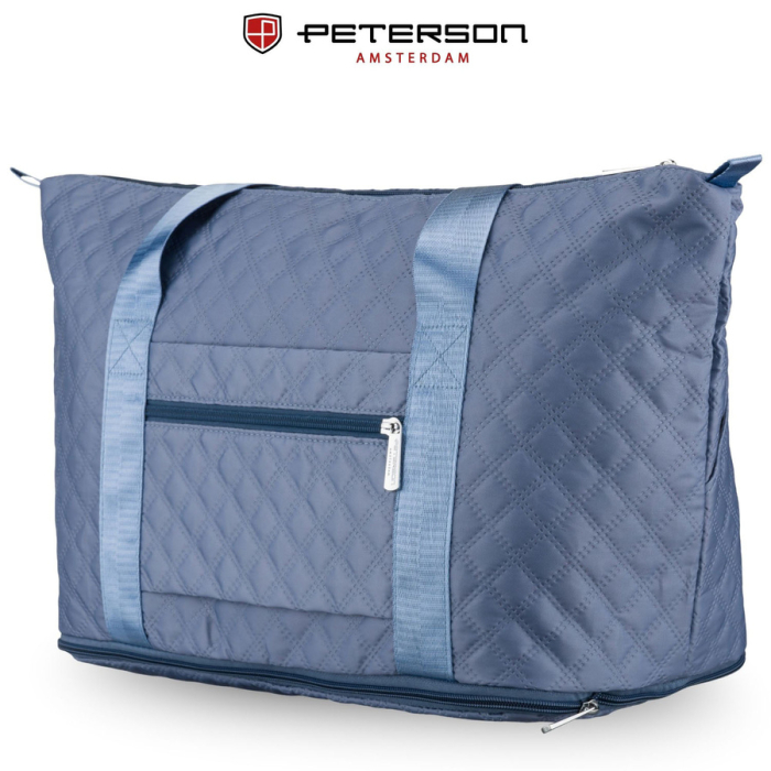 Geantă de antrenament din poliester albastru, echipată cu suport pentru valiză - Peterson PTR-PTN PIK-02-8618 L.BL [8]