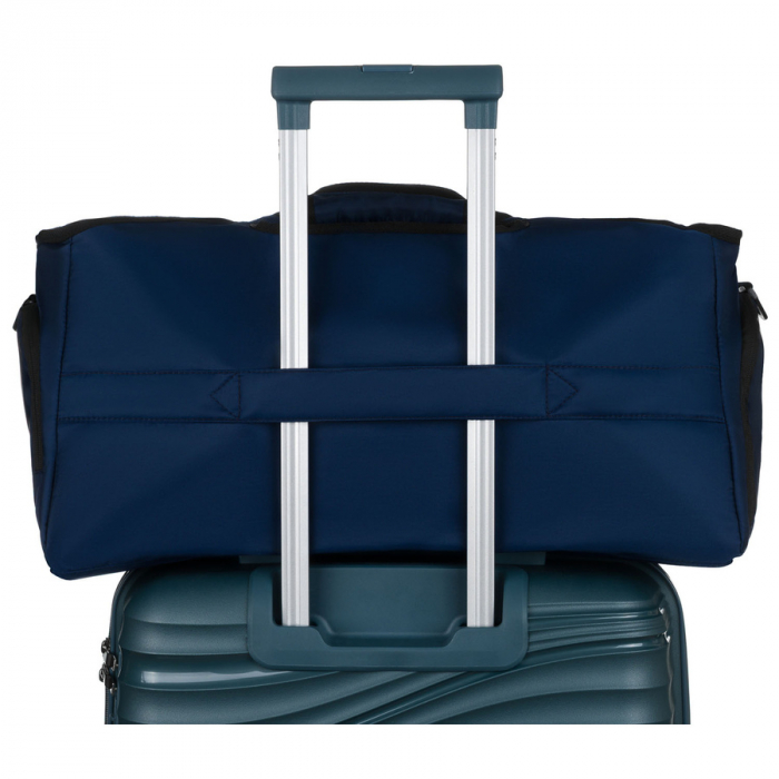 Geantă de umăr sport de călătorie neagră și bleumarin, cu , curea detașabilă - Peterson PTR-PTN 24480 NAVY-BLACK [4]