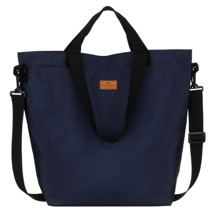 Geantă de damă din poliester bleumarin cu buzunar exterior - Peterson PTR-PTN TZ15605D-0955 NA [2]