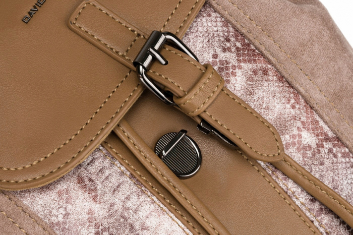 Rucsac de damă din piele ecologică cu clapă - David Jones PTR-6885-2 CAM [5]