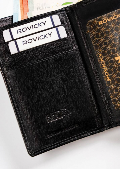 Portofel dama din piele naturala Rovicky PTR-R-RD41-GCL-BP BL [7]