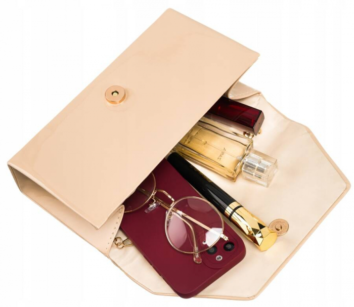 Geantă clutch de damă elegantă cu lant - Rovicky PTR-R-XS006-7271 NUDE [6]