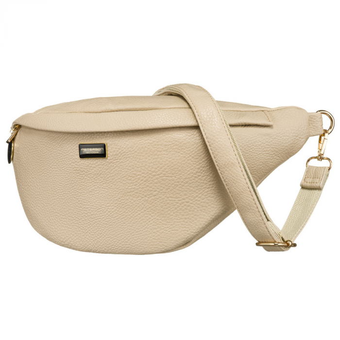 Geantă de damă bej din piele ecologică, tip borsetă sau tip geantă crossbody Peterson PTR-PTN SSY-2-F19 D.BEIG [3]