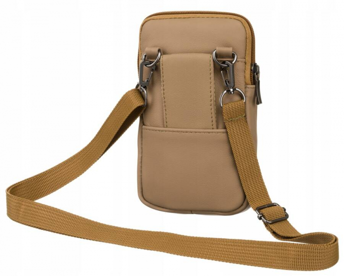 Mini geanta de dama din piele naturala - Rovicky PTR-DHN-201-CLB-7554 KHA [3]