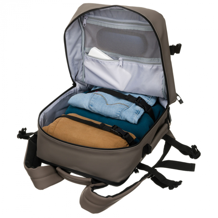 Rucsac de voiaj gri cu curele de compresie laterale - Peterson PTR-PTN SKYLINE-8671 GRA [8]
