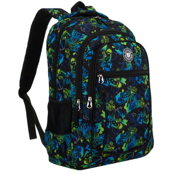 Rucsac școlar din poliester cu model de skateboard - Peterson PTR-PTN BIEDRONKA B25 [1]