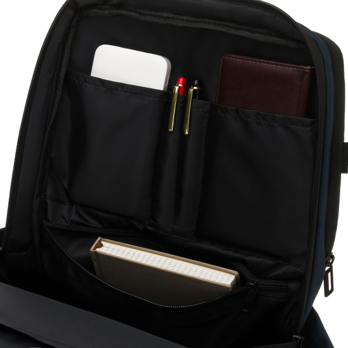 Rucsac de călătorie bleumarin din poliester cu compartiment pentru laptop și bretele reglabile - Peterson PTR-PTN HY241-7031 NAVY [27]