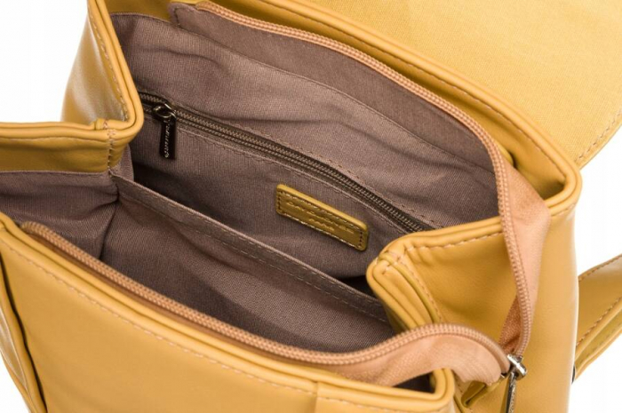Rucsac clasic de dama din piele ecologica - David Jones PTR-6746-2 YELL [5]