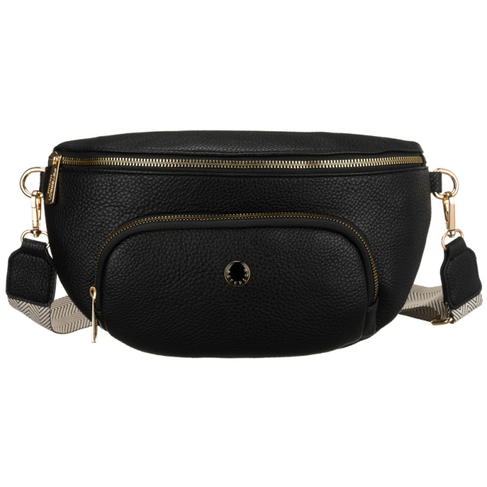 Geantă elegantă de damă din piele ecologică de culoare neagră - Peterson PTR-PTN MIS-01-3520 BLAC [3]