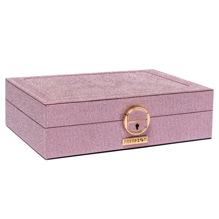 Cutie de bijuterii roz cu spațiu dedicat pentru un ceas - Peterson PTR-PTN SZK-13-5998 ROSE [4]