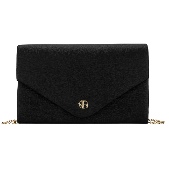Geantă tip clutch neagră de damă din piele ecologică, cu un singur compartiment - Rovicky PTR-R-XS030-1-0801 BLACK [2]