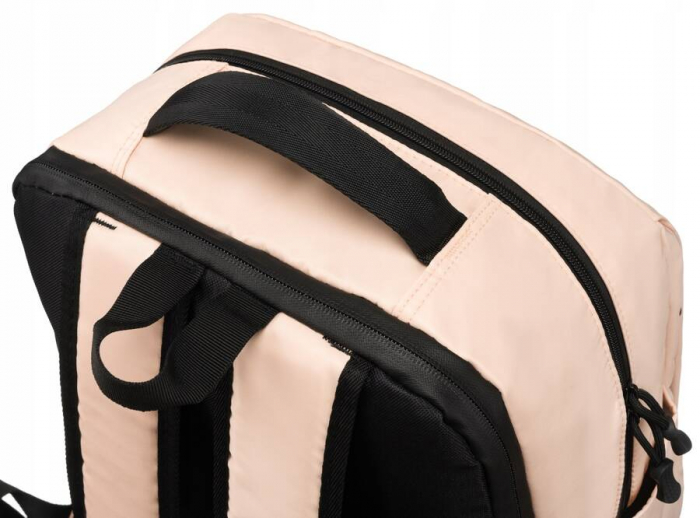 Rucsac mare, încăpător pentru femei, cu spațiu pentru laptop - Peterson PTR-PTN 77707-8315 BEI [6]