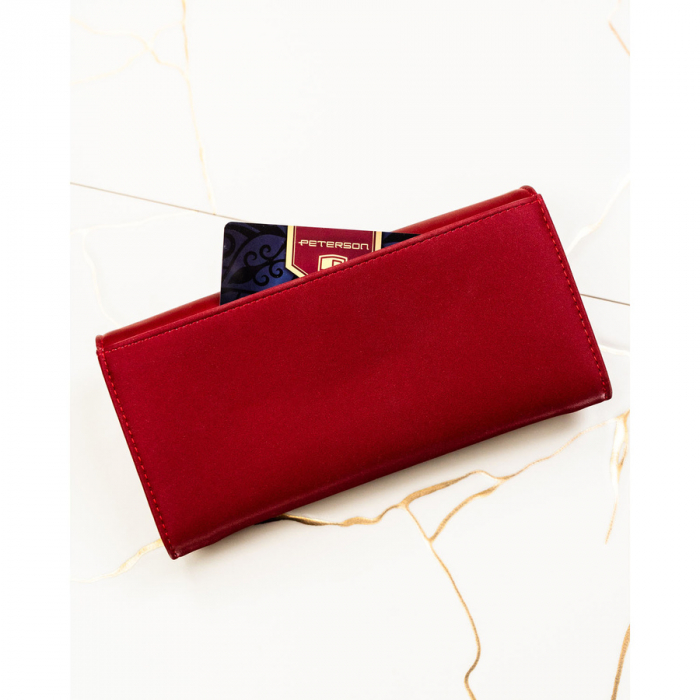 Portofel din piele pentru femei Peterson PTR-PTN PS401-HNL RED [5]