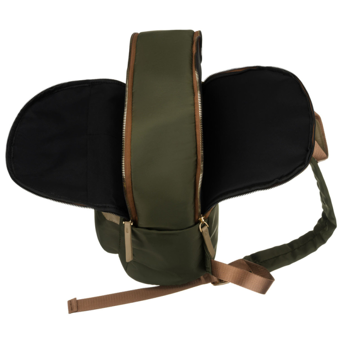 Rucsac verde, urban, pentru femei, din poliester, cu fermoare - Peterson PTR-PTN JN-11-0177 GREEN [20]