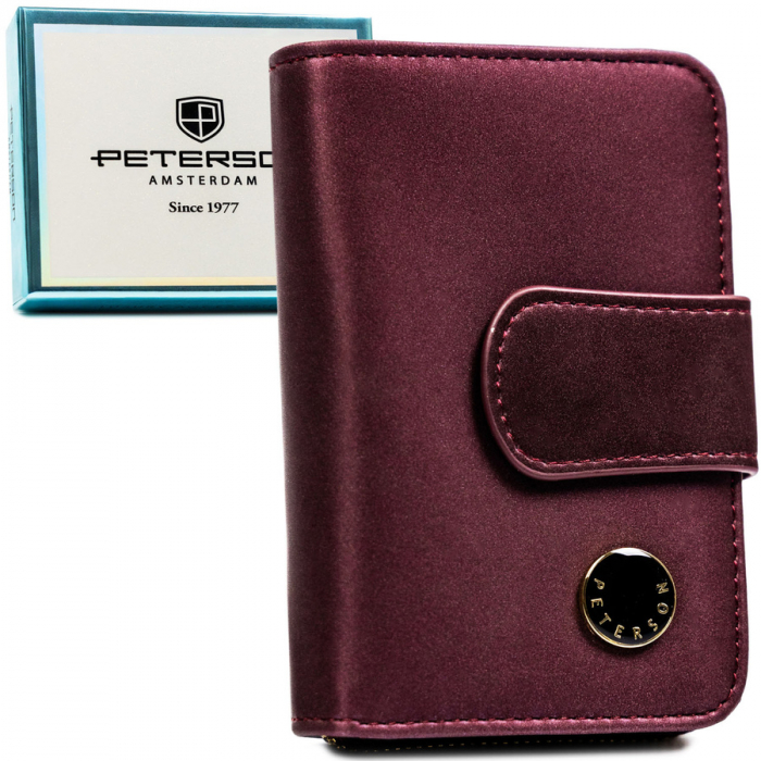Portofel din piele pentru femei Peterson PTR-PTN PS115-HNL PURPLE [1]