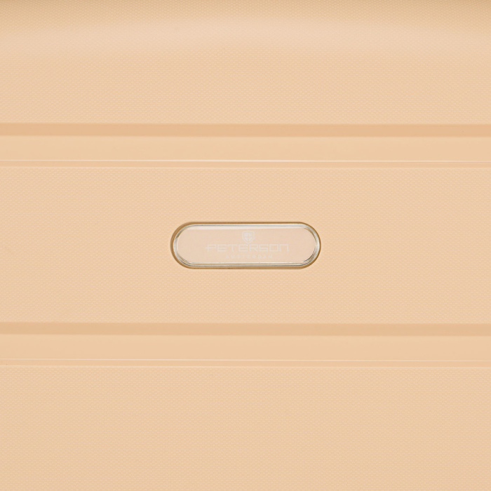 Valiză mică de cabină din polipropilenă, bej, cu mâner telescopic extensibil - Peterson PTR-PTN HPP-01-W-S-1846 [13]