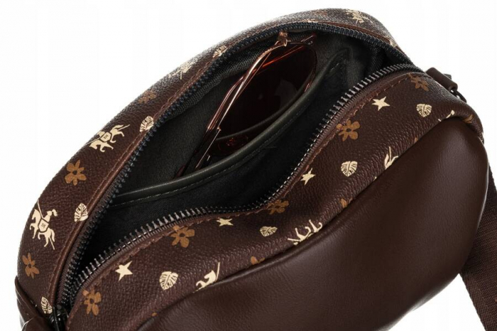 Geanta messenger de dama mica din piele ecologica - David Jones PTR-6875-1 BRO [6]