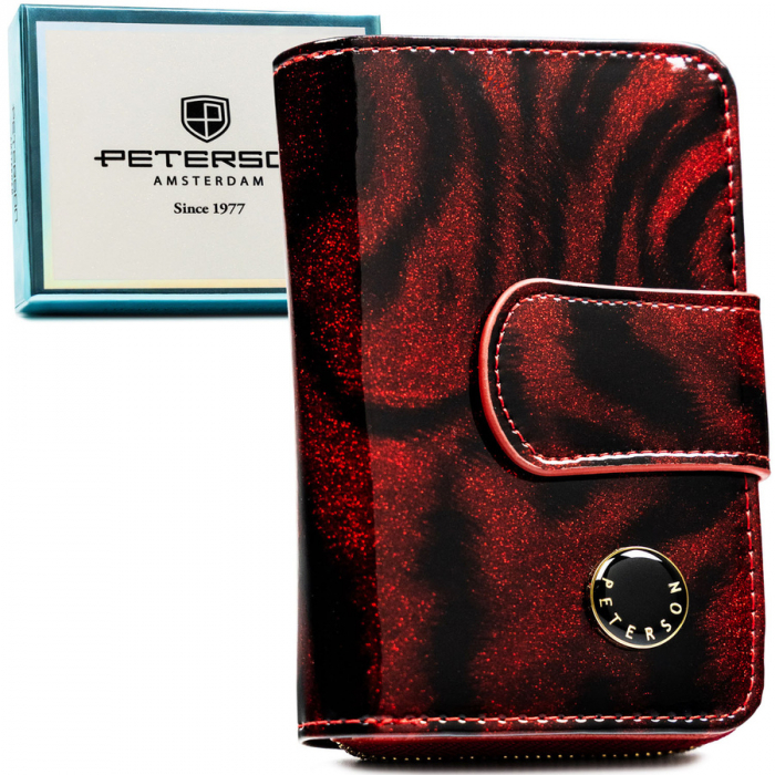 Portofel din piele pentru femei Peterson PTR-PTN PS115-TDS RED [1]