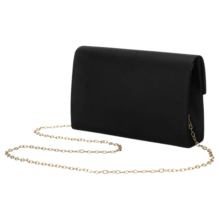 Geantă tip clutch neagră de damă din piele ecologică, cu un singur compartiment - Rovicky PTR-R-XS030-1-0801 BLACK [3]