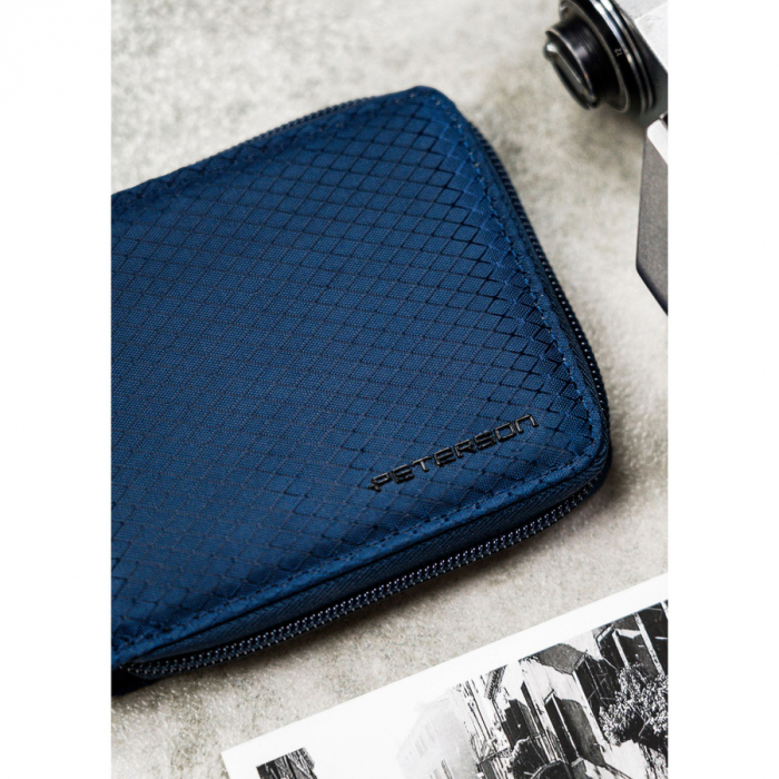 Portofel din piele pentru barbati Peterson PTR-PTN EH-01Z NAVY [4]