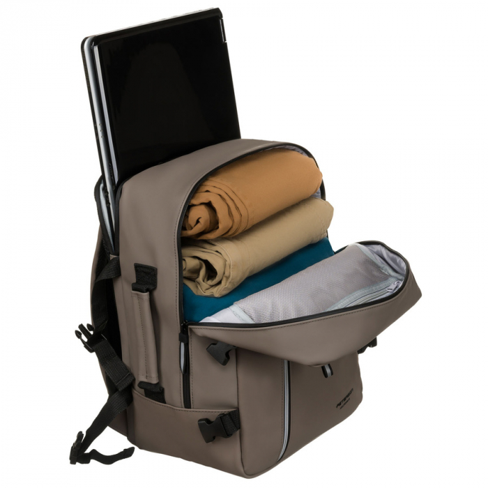 Rucsac de voiaj gri cu curele de compresie laterale - Peterson PTR-PTN SKYLINE-8671 GRA [7]