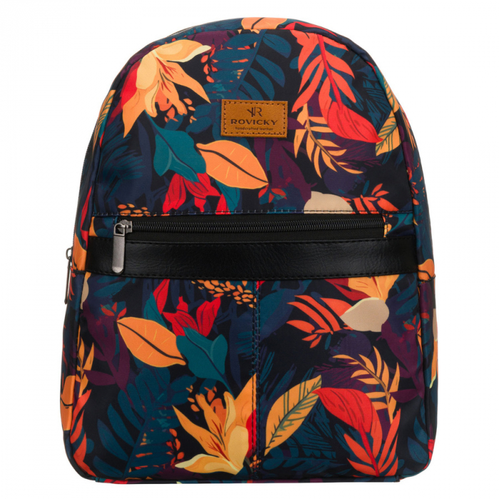 Rucsac de oraș pentru femei cu bretele reglabile, decorat cu un model floral - Rovicky PTR-R-PL15601-8930 13 [2]