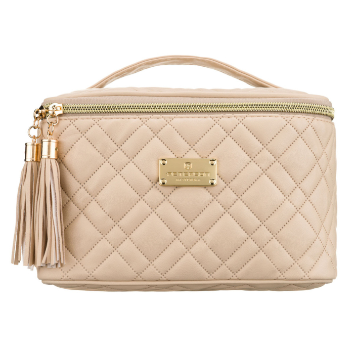 Geantă cosmetică bej cu un singur compartiment, din material sintetic și închidere cu fermoar - Peterson PTR-PTN KOS-DA-11-3224 B [2]