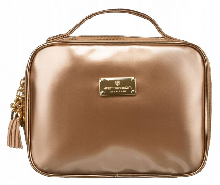 Organizator de călătorie de culoare aurie cu mâner de transport - Peterson PTR-PTN K24-06-5963 GOLD [2]