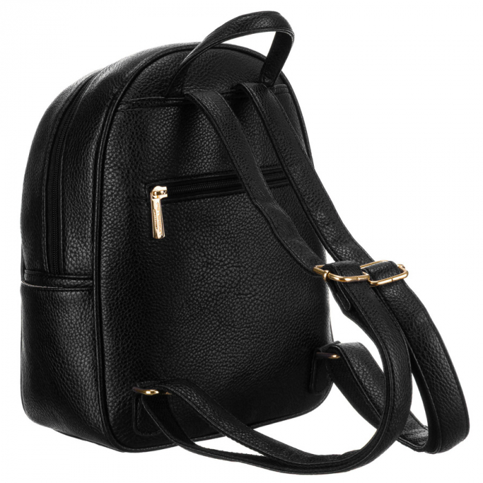 Rucsac mic, matlasat și la modă, de culoare neagră, pentru femei, confecționat din piele ecologică de la Peterson PTR-PTN SPY-1-F19 BLACK [4]