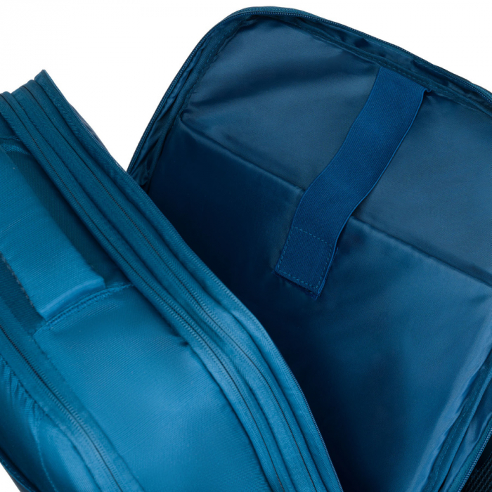 Rucsac de călătorie albastru, perfect pentru bagajul de mână și echipat cu curele de compresie - Peterson PTR-PTN 24421-5104 BLUE [24]