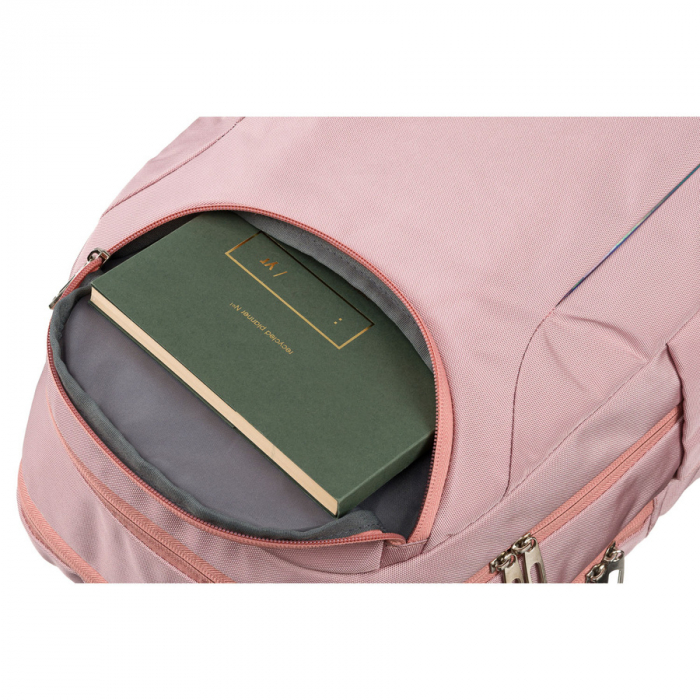 Rucsac roz, urban și spațios din nailon, cu compartiment pentru laptop - Peterson PTR-PTN 24400-6911 PINK [12]