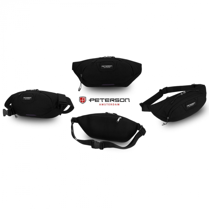 Geantă sport tip borseta neagră din poliester - Peterson PTR-PTN SWY-01-8436 BLAC [2]