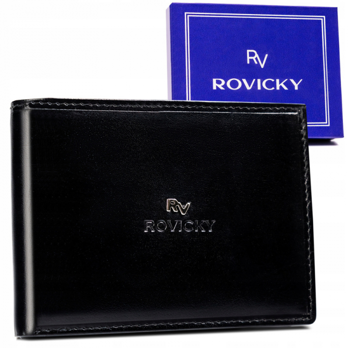 Portofel barbati din piele naturala Rovicky PTR-RV-7870-BCA BL [1]