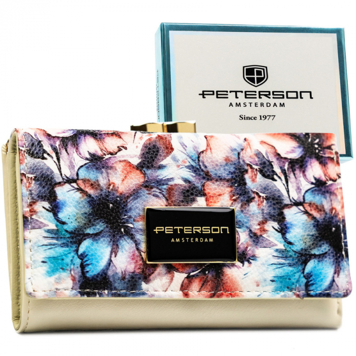 Portofel din piele pentru femei Peterson PTR-PTN PX23-PF2 BLUE [2]