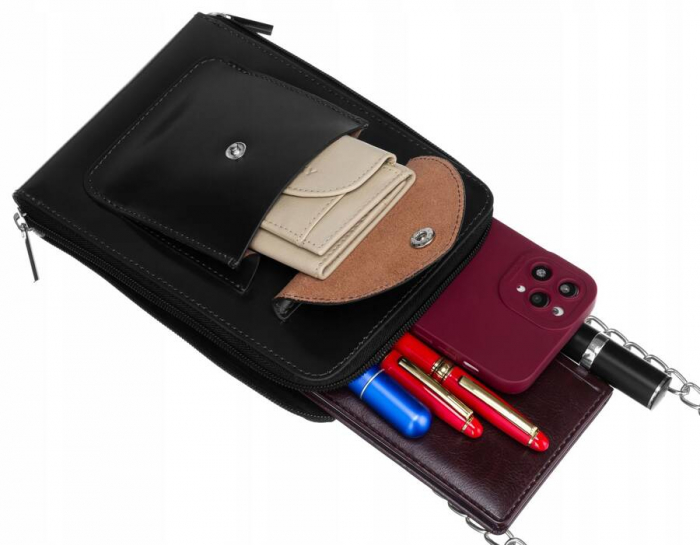 Mini geanta de dama din piele naturala PTR-4822-SB-4677 BL [6]