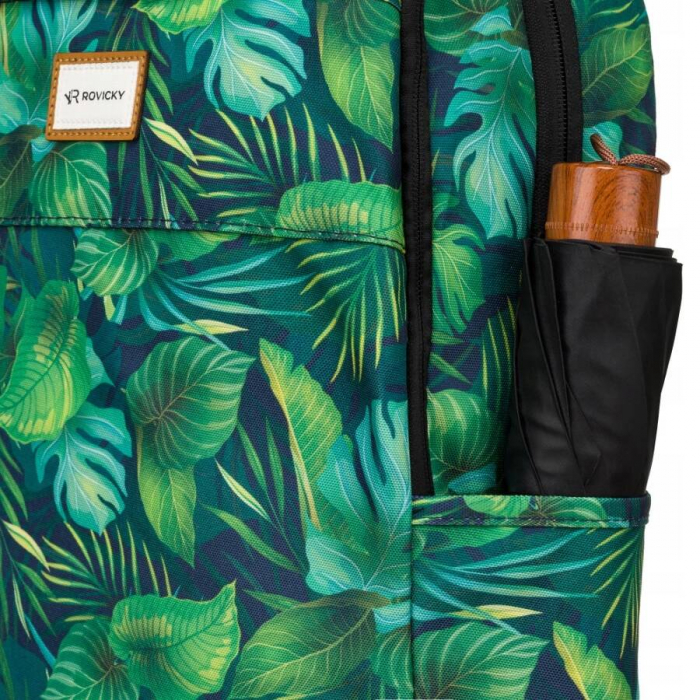 Rucsac clasic de damă din poliester cu model de plante - Rovicky PTR-R-PST-9275 03 [5]