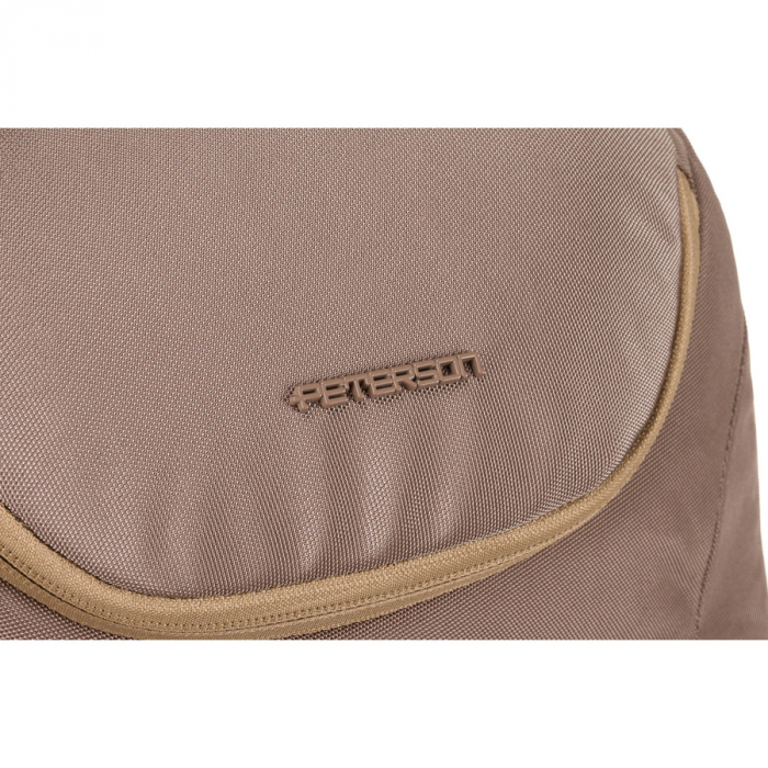 Rucsac încăpător și sport, confecționat din nailon bej, suspendat pe bretele reglabile - Peterson PTR-PTN 24400-6928 BEIGE [7]