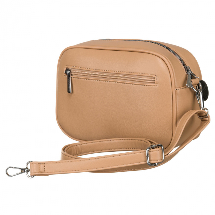 Geantă de damă urbană, bej, din piele ecologică, geantă crossbody Peterson PTR-PTN STY-2-PIL BAIGE [4]
