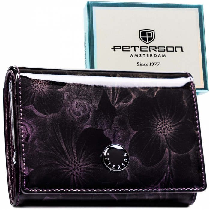 Portofel dama din piele naturala Peterson PTR-PTN PS445-FDS PURPLE [1]