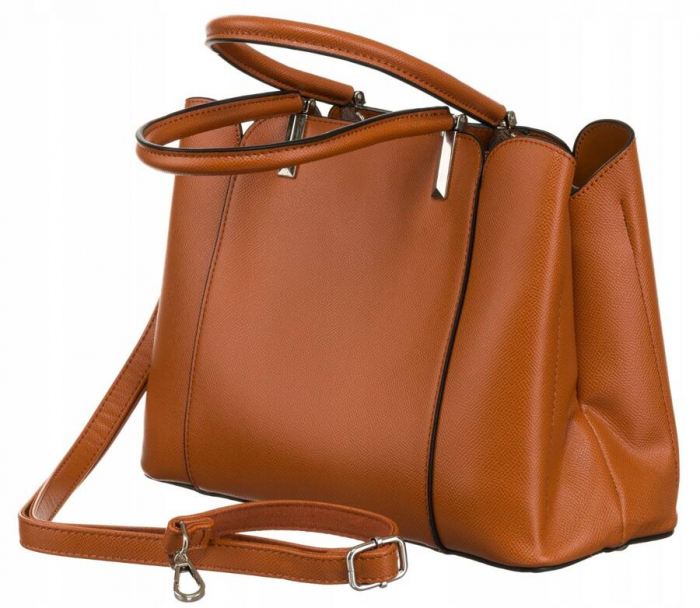 Geanta de dama incapatoare din piele ecologica - Flora&Co PTR-F2581 CAMEL [4]