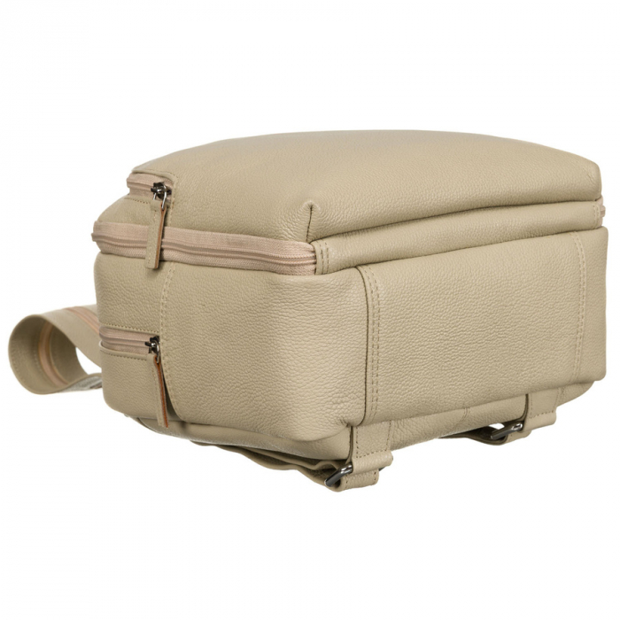 Rucsac din piele naturala urban pentru femei bej - Rovicky PTR-RV-2629-FTS-3004 BEI [10]