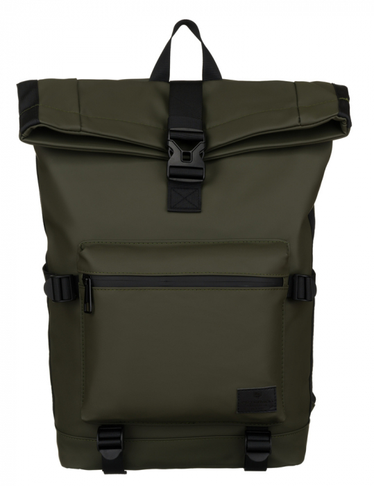 Rucsac sport spațios, impermeabil, verde, cu buzunar exterior - Peterson PTR-PTN NAIROBI-9138 OLI [3]